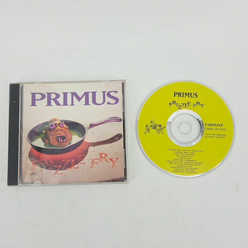 Primus Frizzle Fry CD 1990 Caroline Records 1619 Alternative Rock Garage